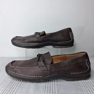 Timberland Loafers Brown Leather Women's Size 9M Smart Comfort System